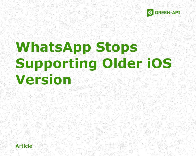 WA stops supporting older iOS